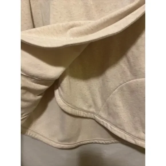 Athleta Cozy Karma Pullover Sweatshirt Oatmeal Heather Cream Women’s Medium - Picture 10 of 16